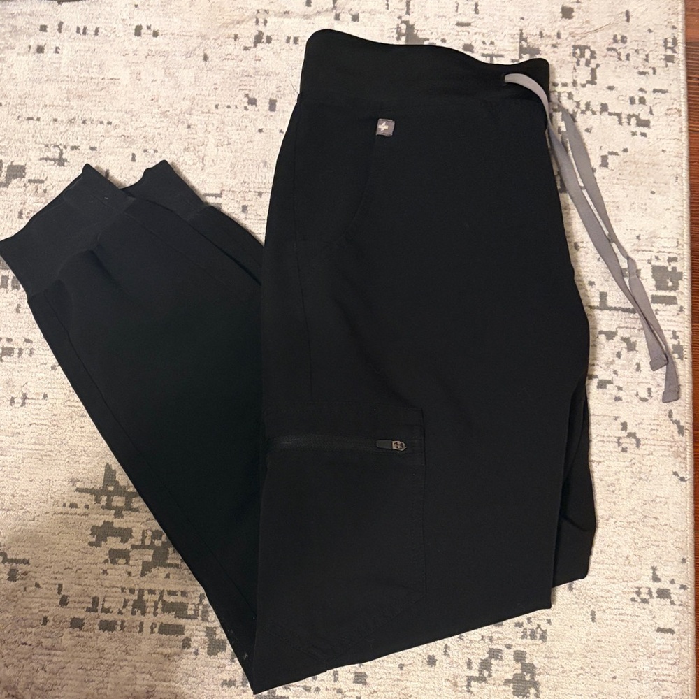 Figs Black Jogger Pants